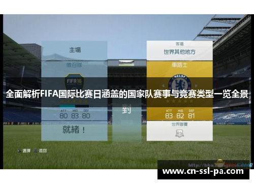 全面解析FIFA国际比赛日涵盖的国家队赛事与竞赛类型一览全景 全面解析FIFA国际比赛日涵盖的国家队赛事与竞赛类型一览全景
